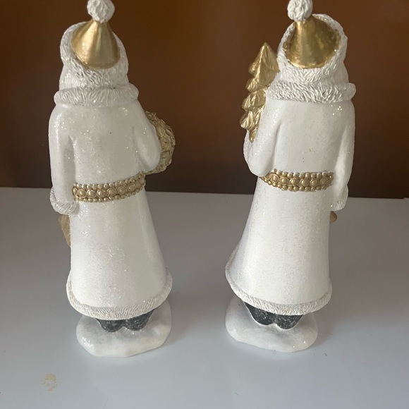 Set of woodmen Santa clause statues - Picture 3 of 5